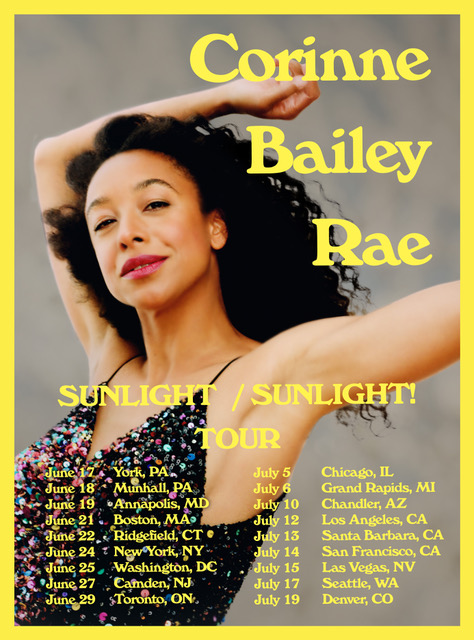 CORINNE BAILEY RAE Announces The SUNLIGHT / SUNLIGHT! Tour • Red